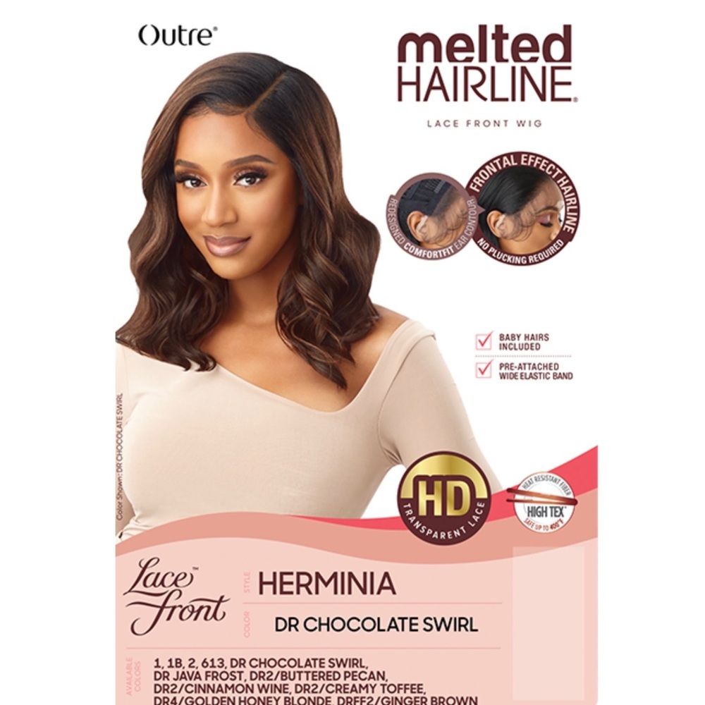 Outre Melted Hairline ‘Herminia’ Lace Front Wig in: DRFF2/GINGER BROWN *NEW*